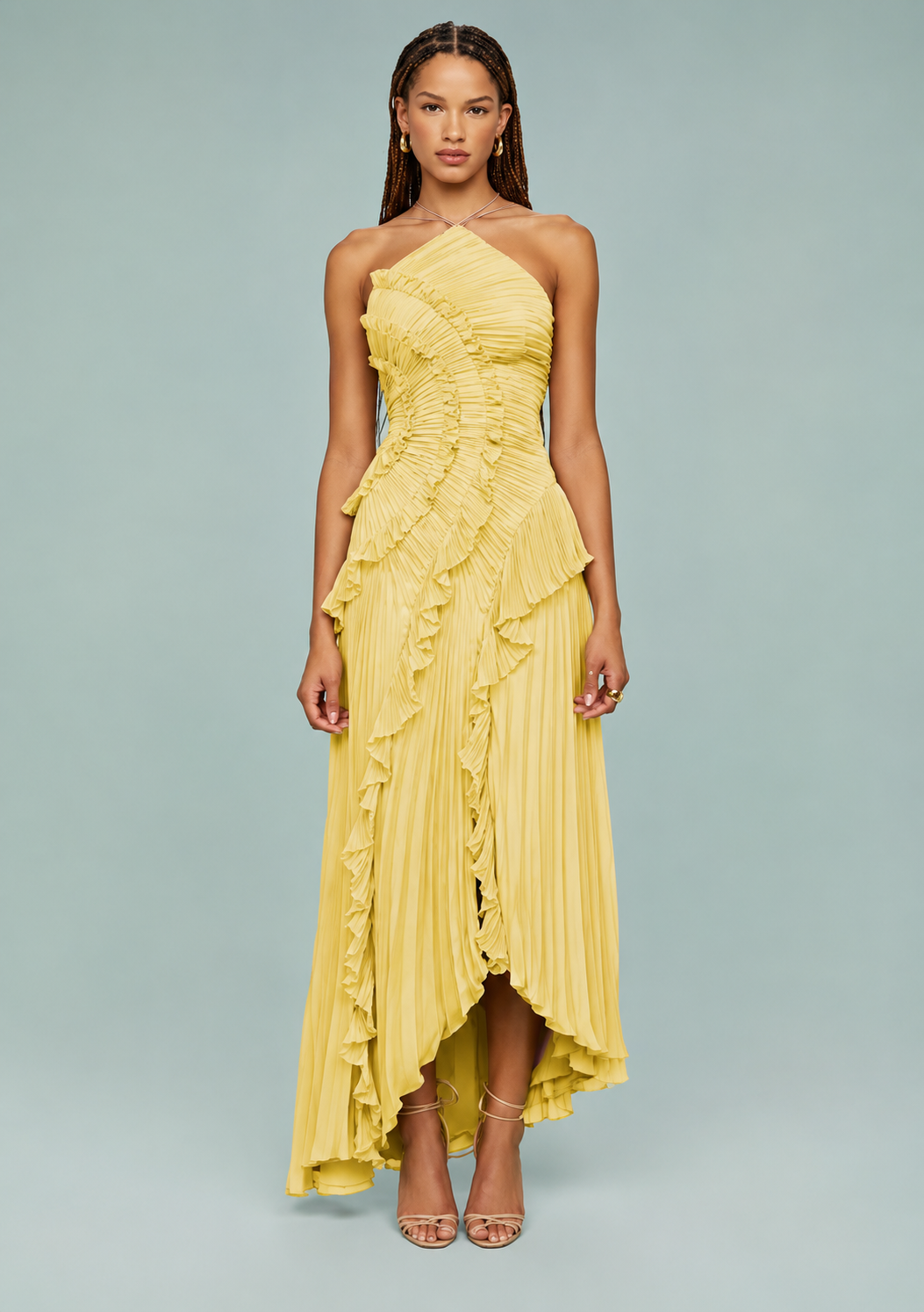 Noa | Vestido de verano con cuello halter y espalda descubierta