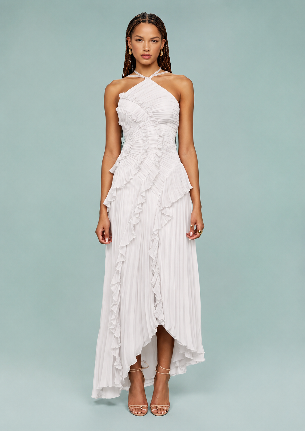 Noa | Vestido de verano con cuello halter y espalda descubierta