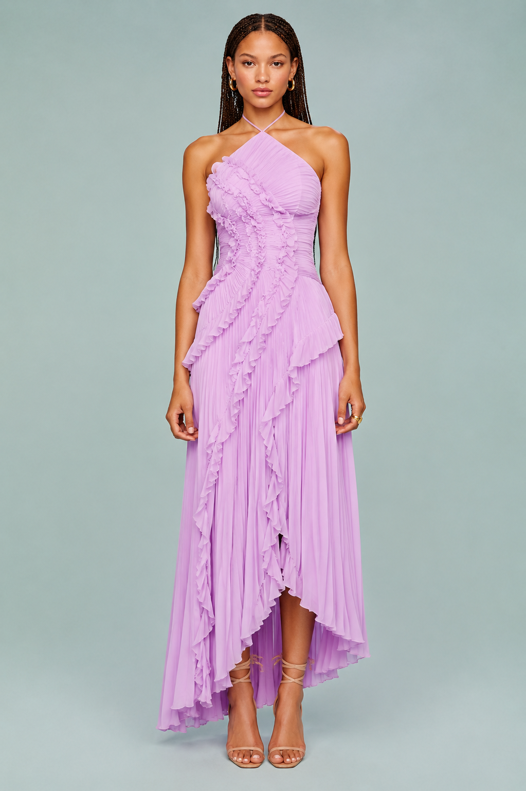 Noa | Vestido de verano con cuello halter y espalda descubierta