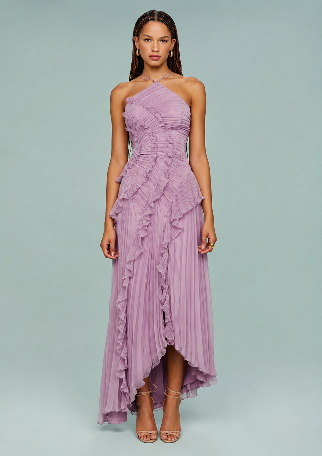Noa | Vestido de verano con cuello halter y espalda descubierta